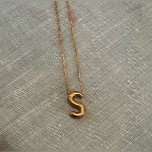 Gold Initial Pendant Necklace